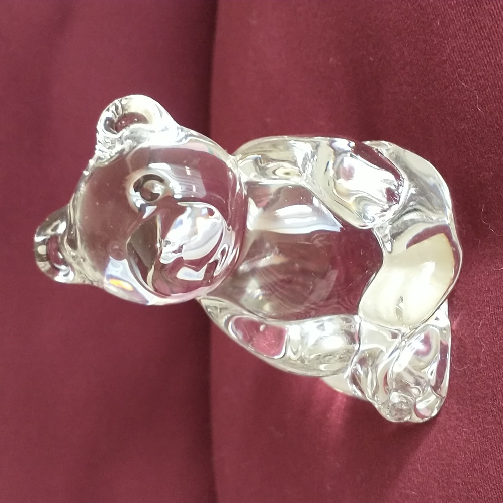 Princess House Lead Crystal Teddy Bear